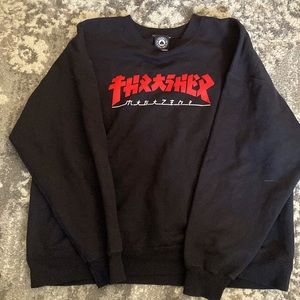Thrasher Godzilla Black Crew Neck Sweatshirt XL